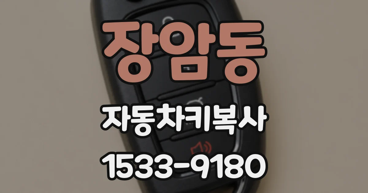 장암동 자동차키복사