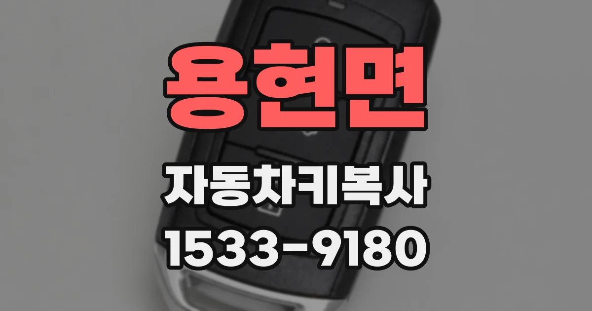용현면 자동차키복사