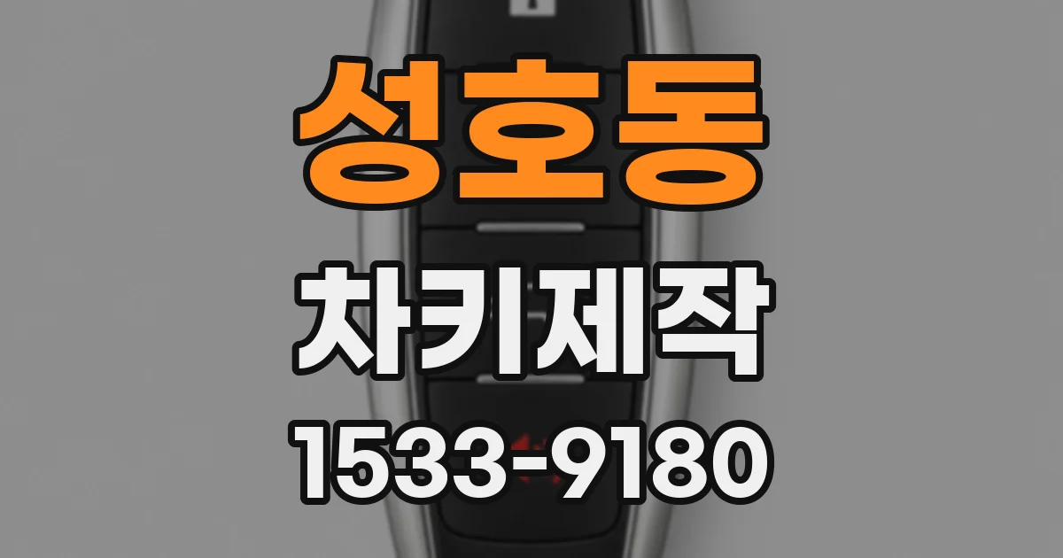 성호동 차키제작