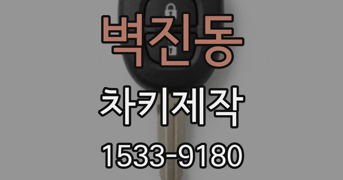 벽진동 차키제작