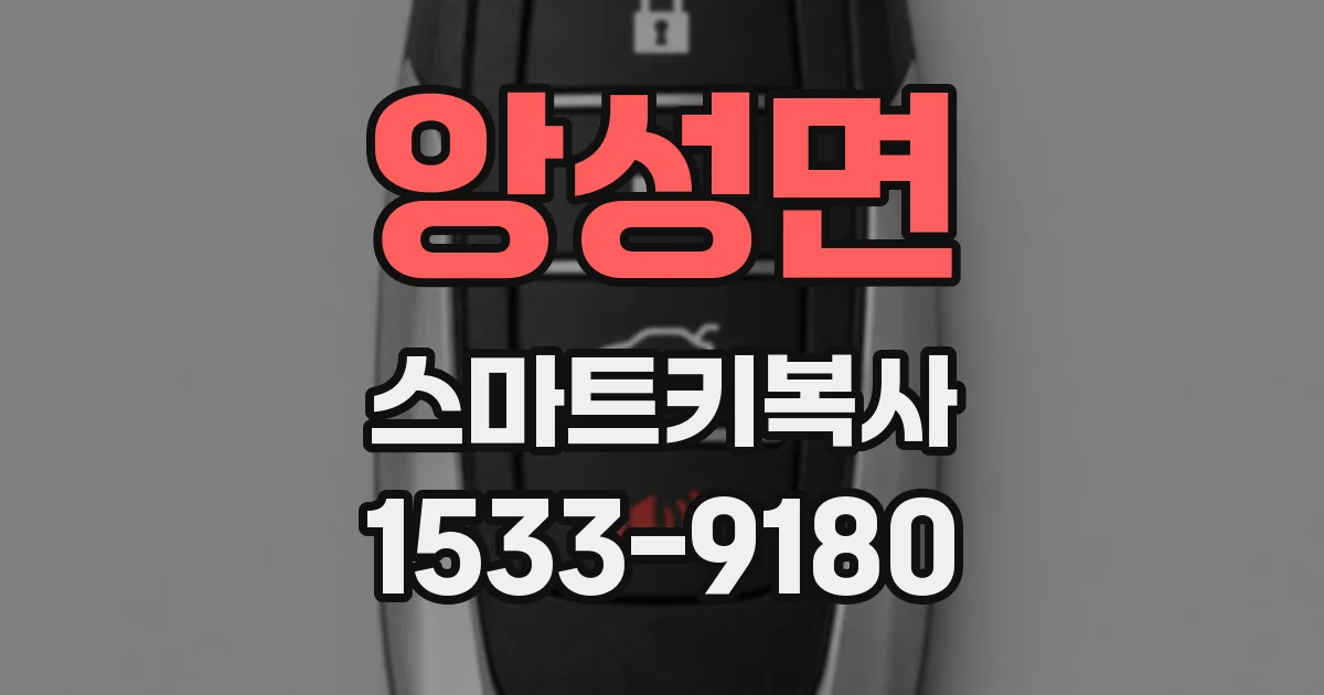앙성면 스마트키복사