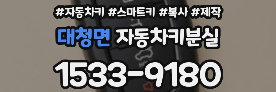 대청면 자동차키분실