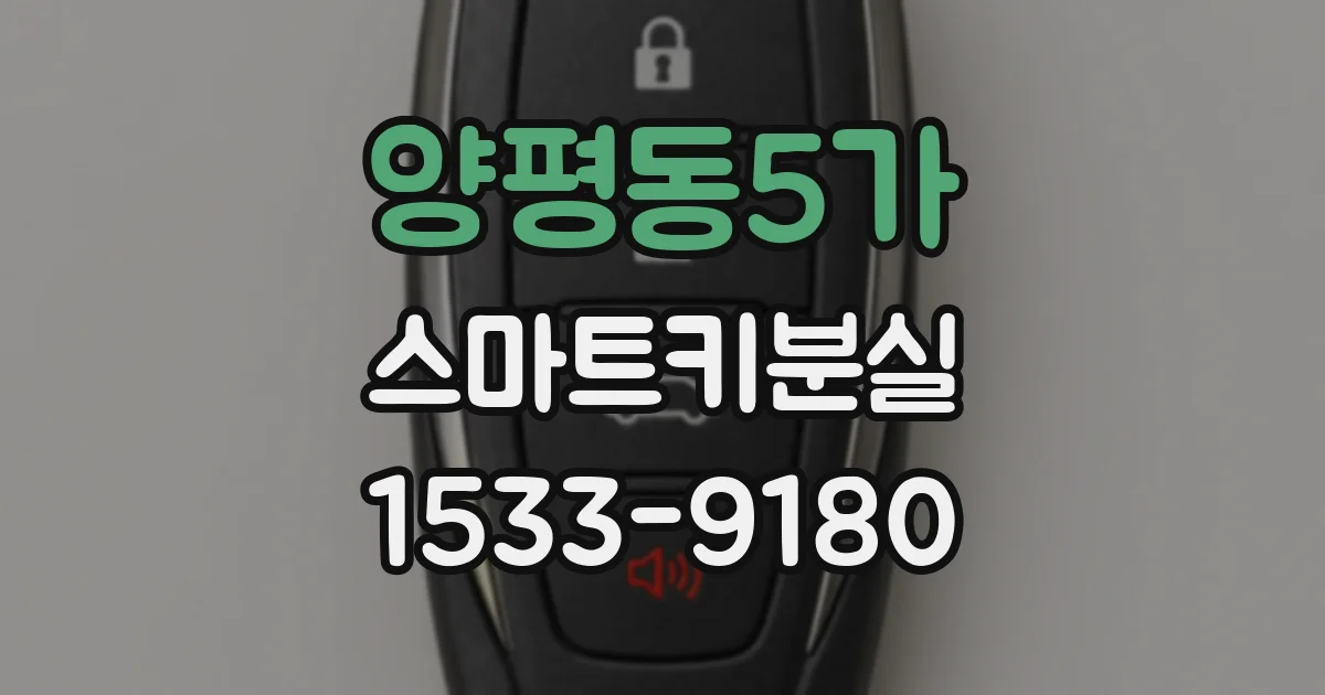 양평동5가 스마트키분실