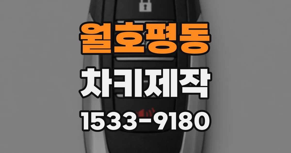 월호평동 차키제작