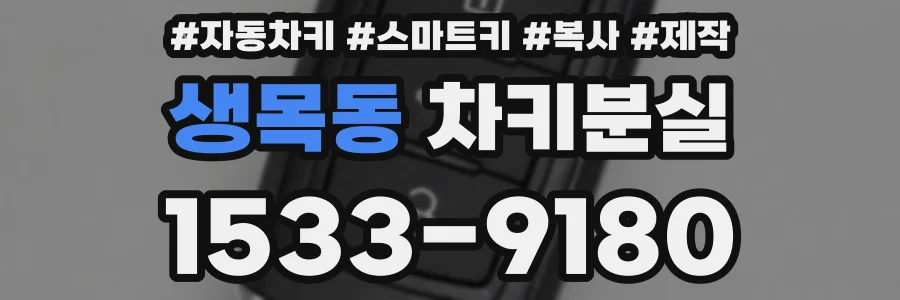 생목동 차키분실
