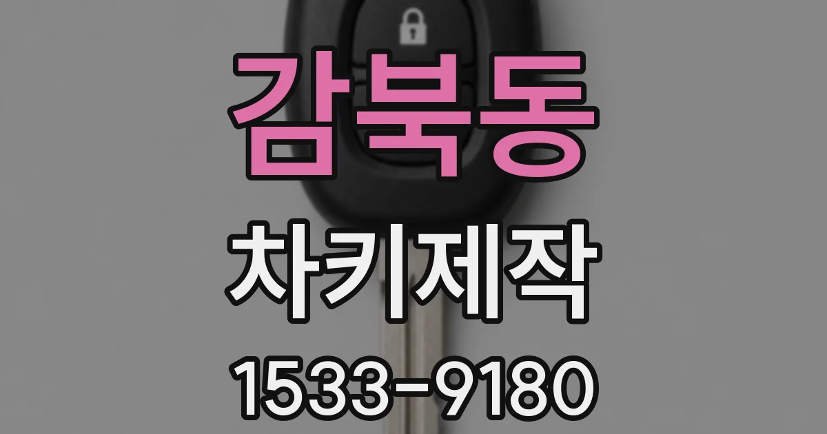 감북동 차키제작