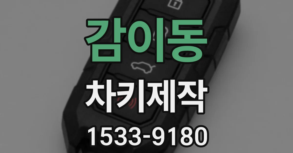 감이동 차키제작