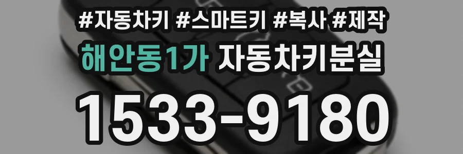 해안동1가 자동차키분실