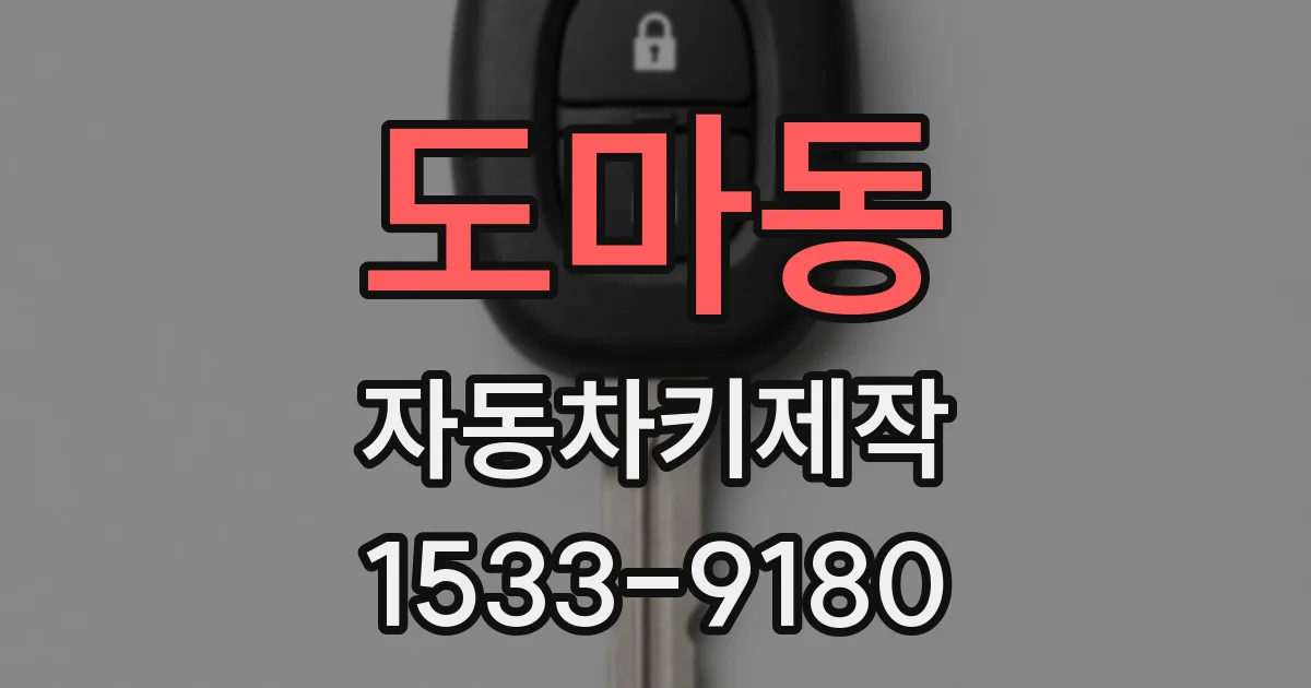 도마동 자동차키제작