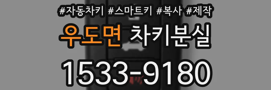 우도면 차키분실