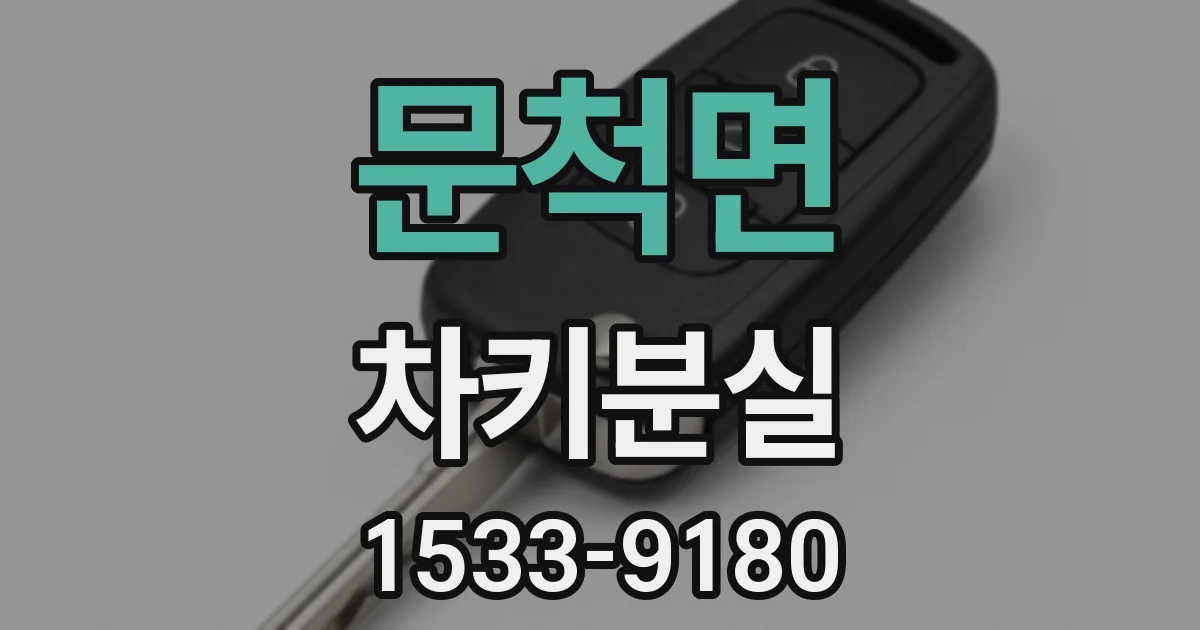 문척면 차키분실