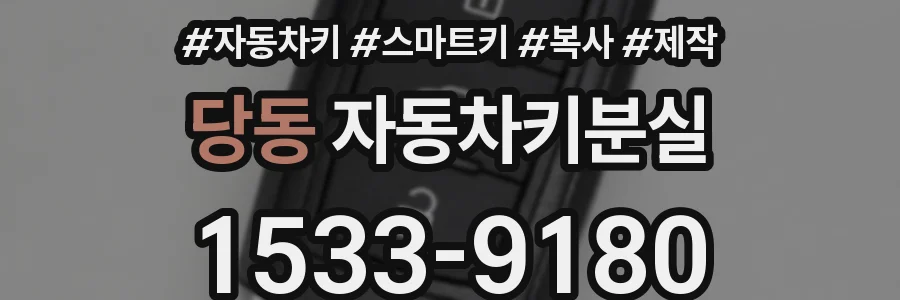 당동 자동차키분실