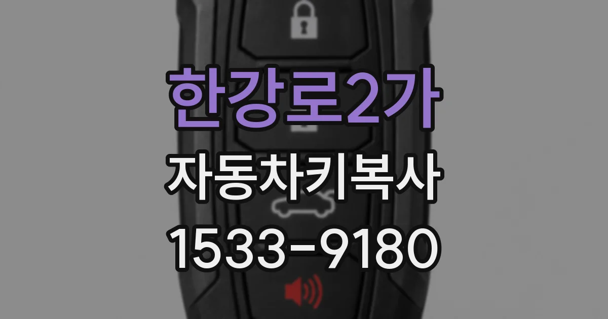 한강로2가 자동차키복사