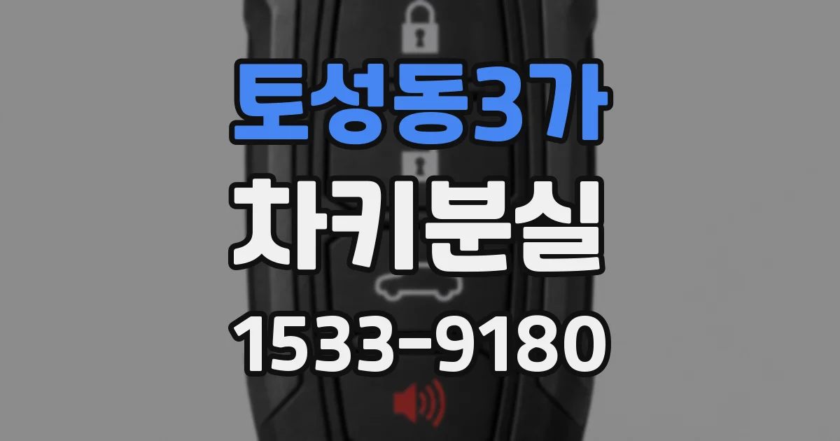 토성동3가 차키분실