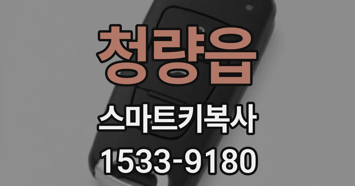 청량읍 스마트키복사