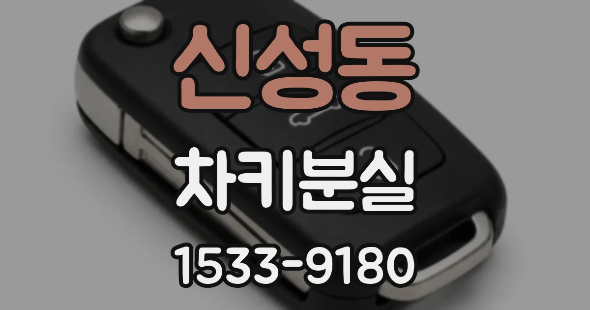 신성동 차키분실