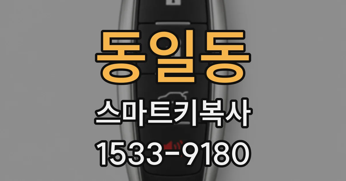 동일동 스마트키복사