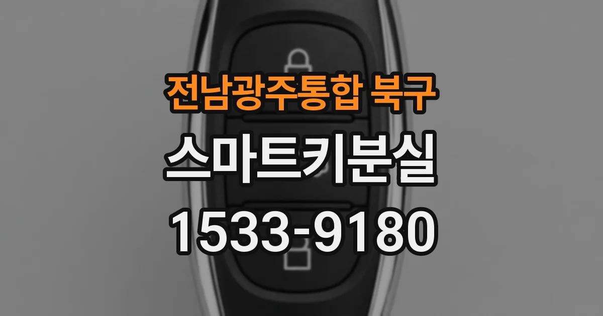 전남광주통합 북구 스마트키분실