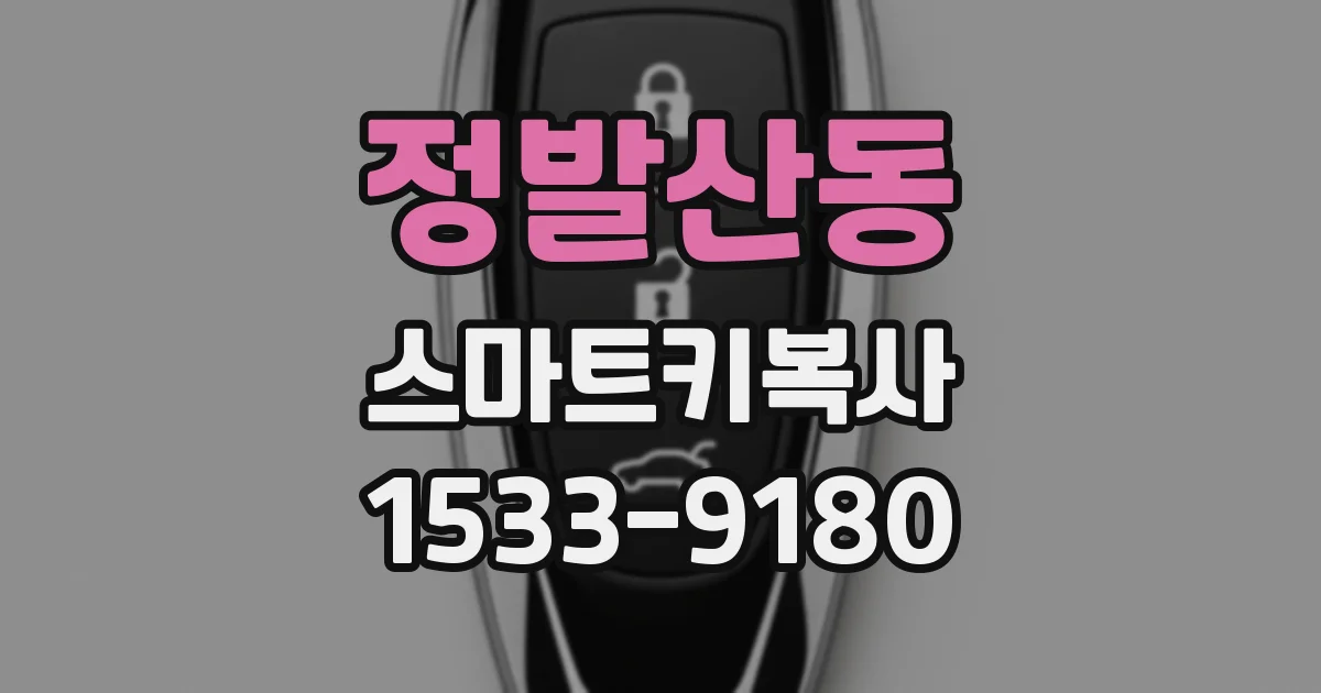 정발산동 스마트키복사
