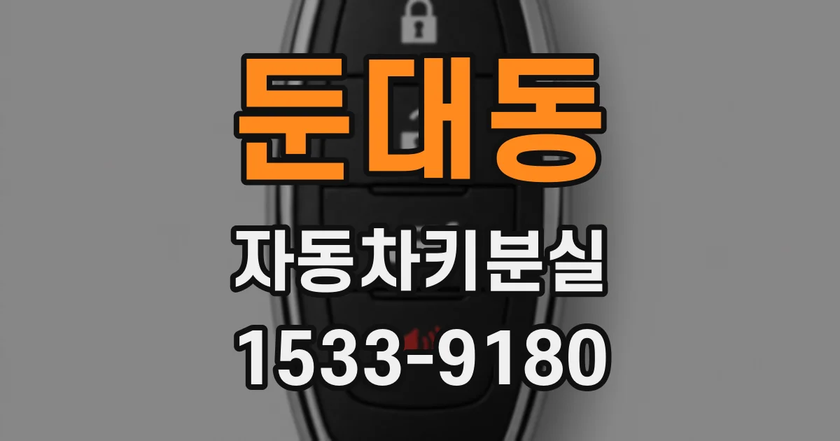 둔대동 자동차키분실