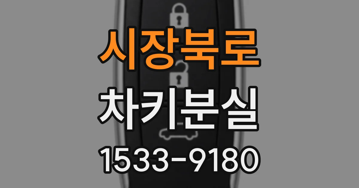 시장북로 차키분실