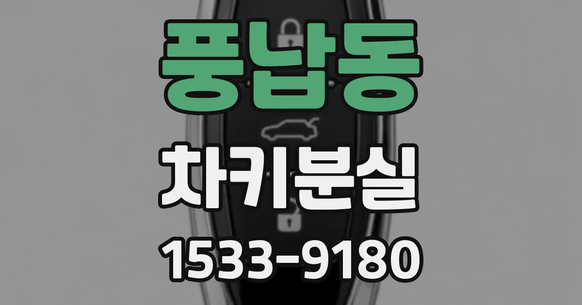 풍납동 차키분실