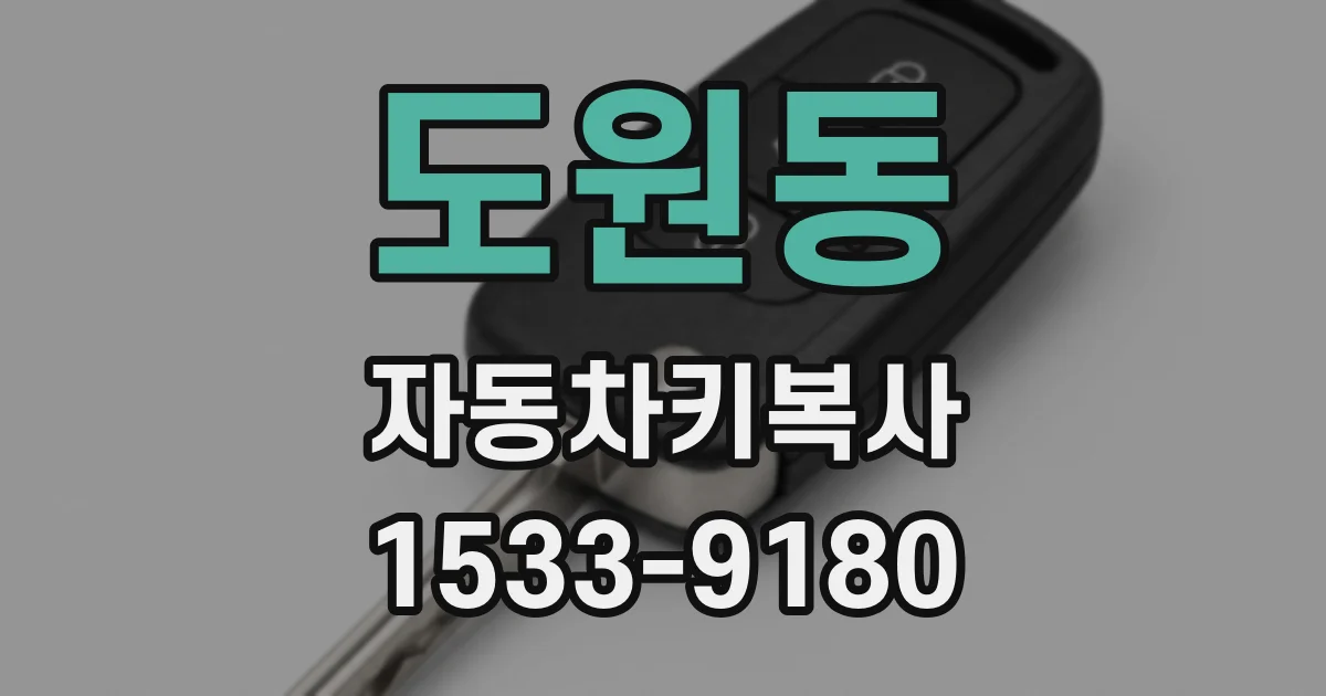 도원동 자동차키복사