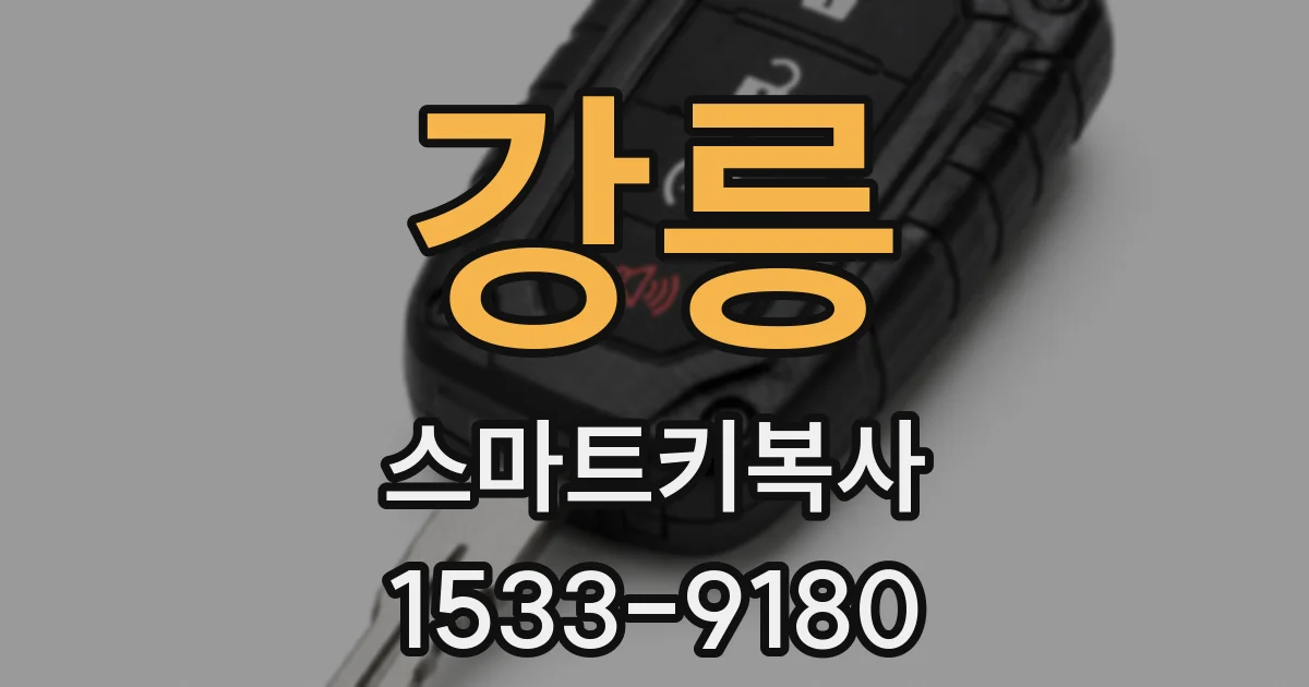강릉 스마트키복사