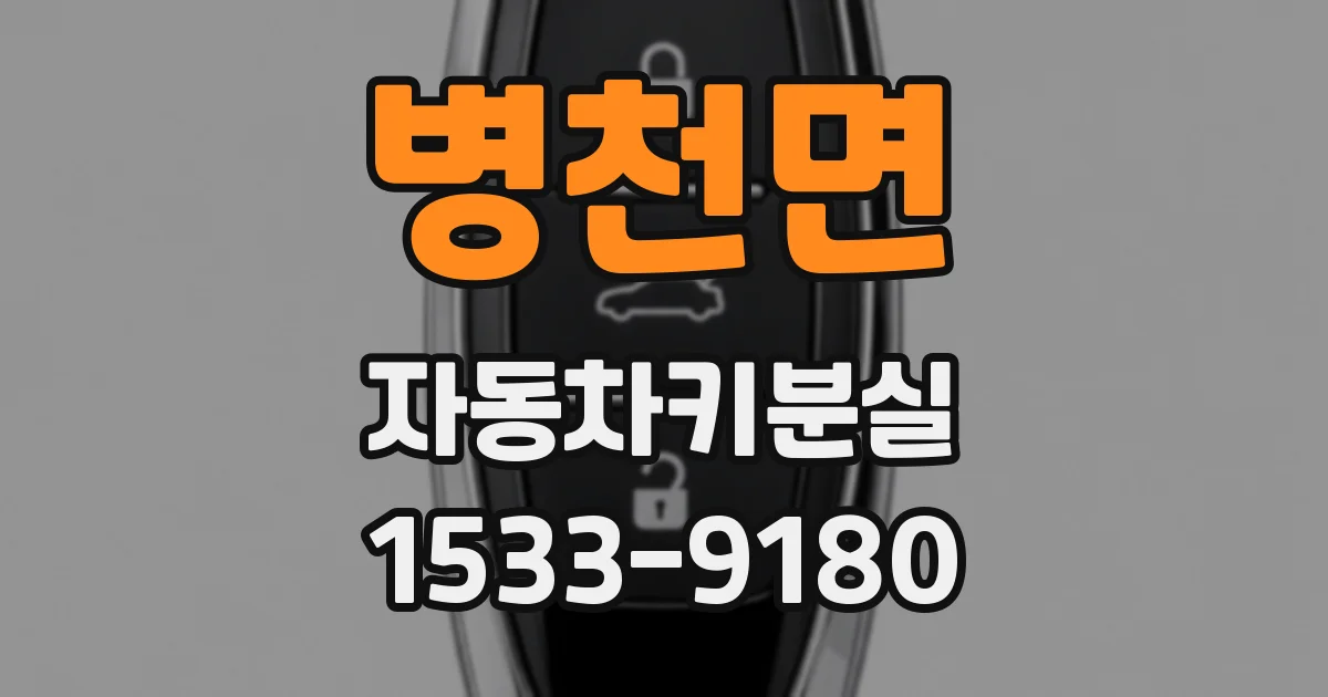 병천면 자동차키분실