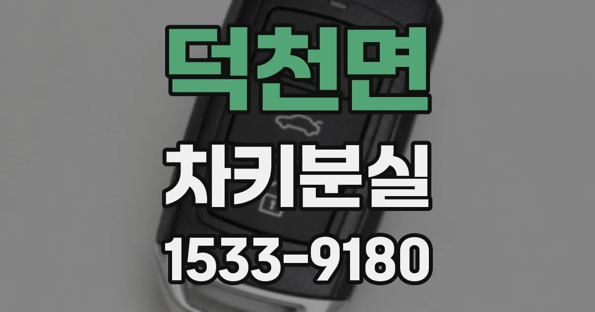 덕천면 차키분실