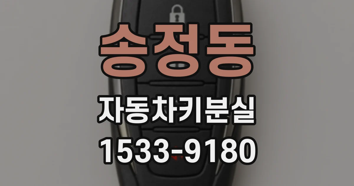 송정동 자동차키분실