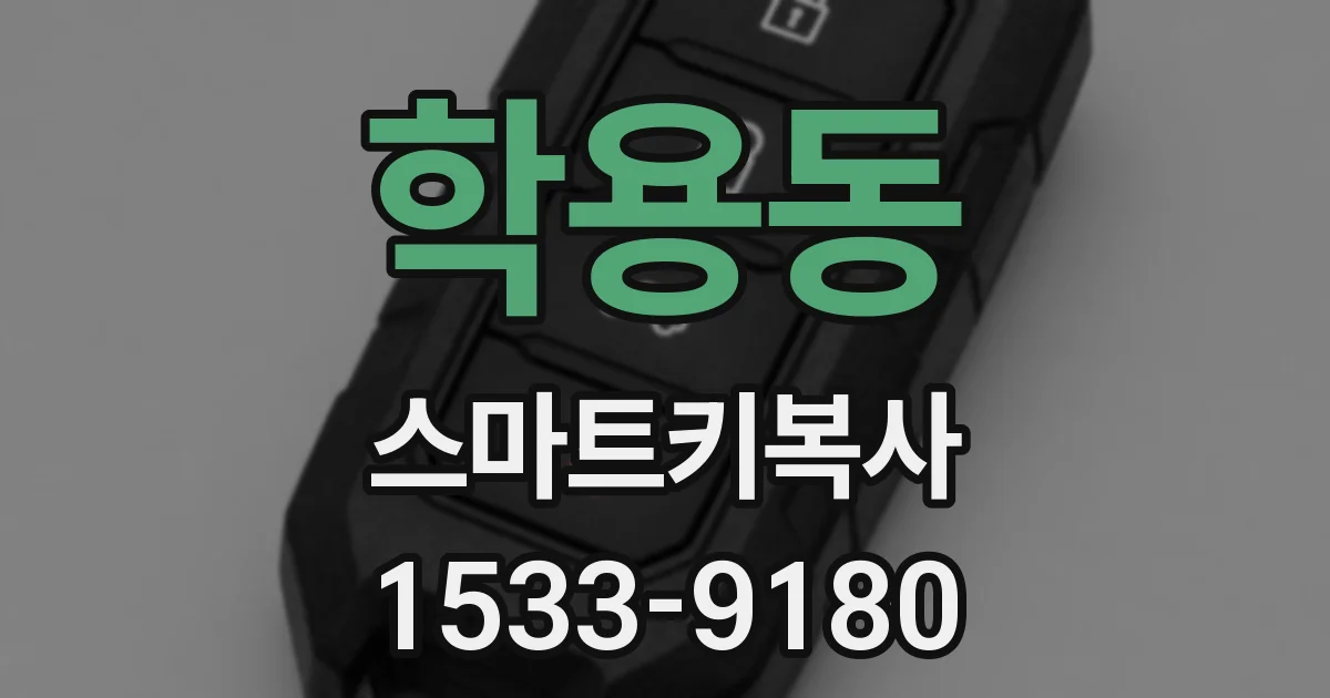 학용동 스마트키복사