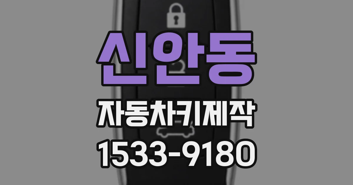 신안동 자동차키제작