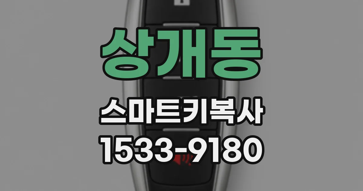 상개동 스마트키복사