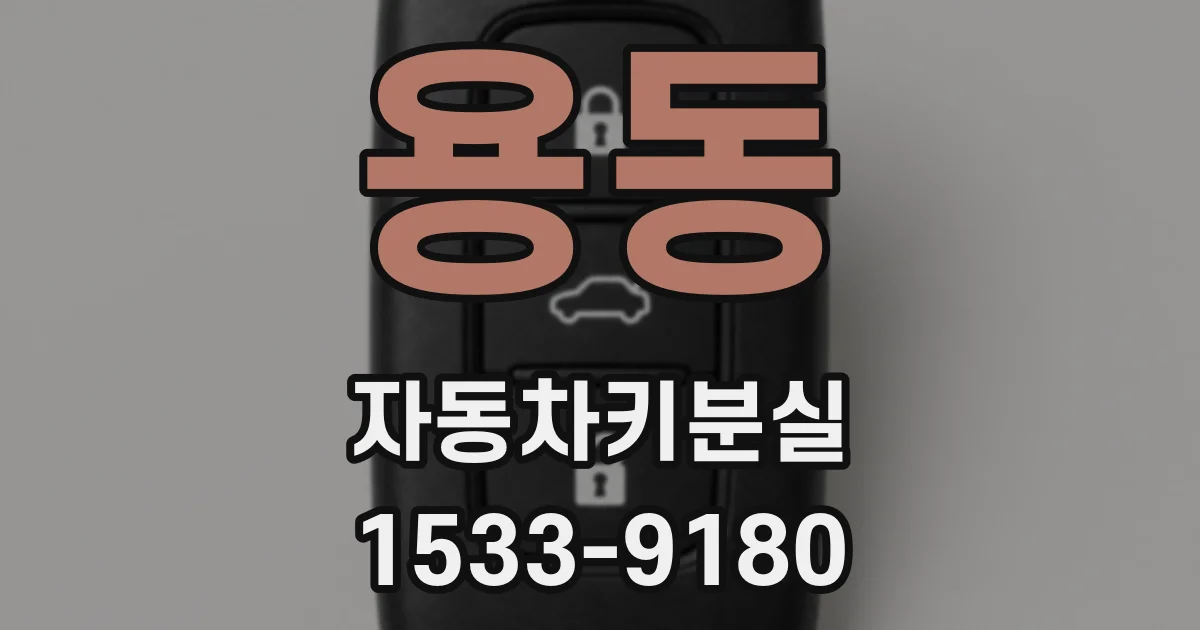 용동 자동차키분실