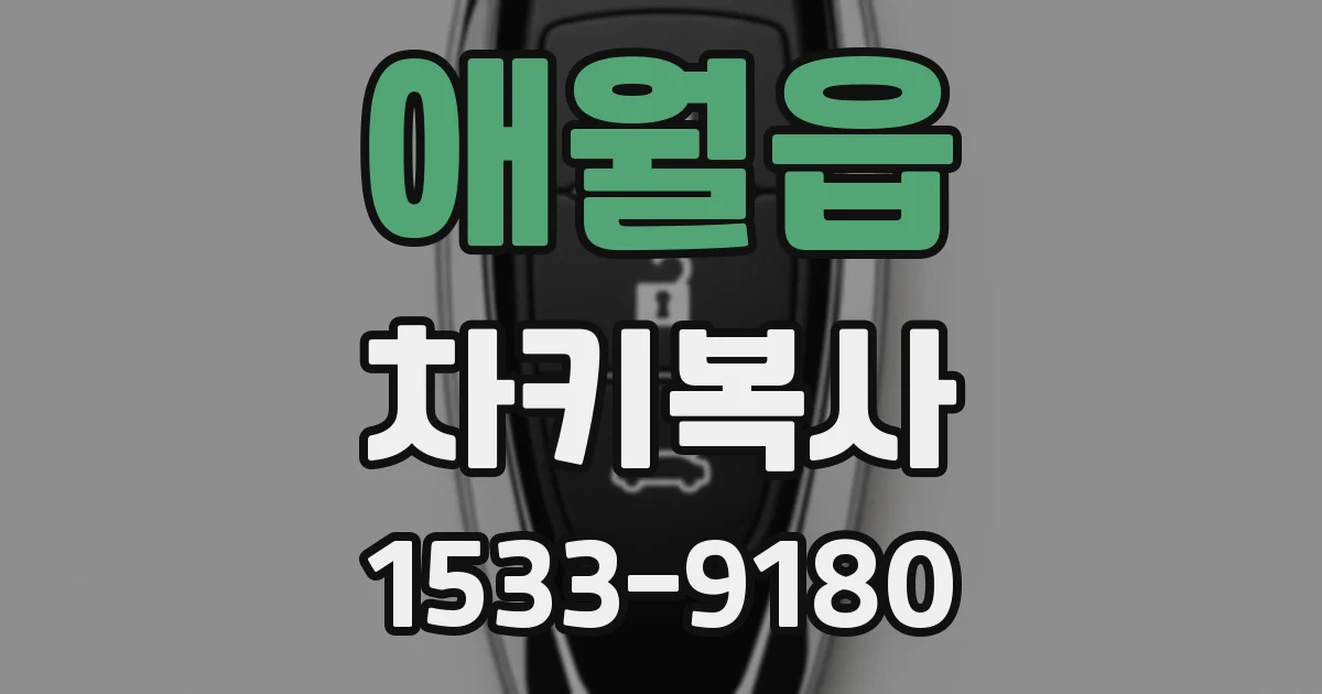 애월읍 차키복사