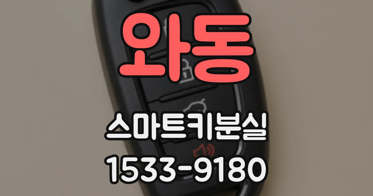 와동 스마트키분실