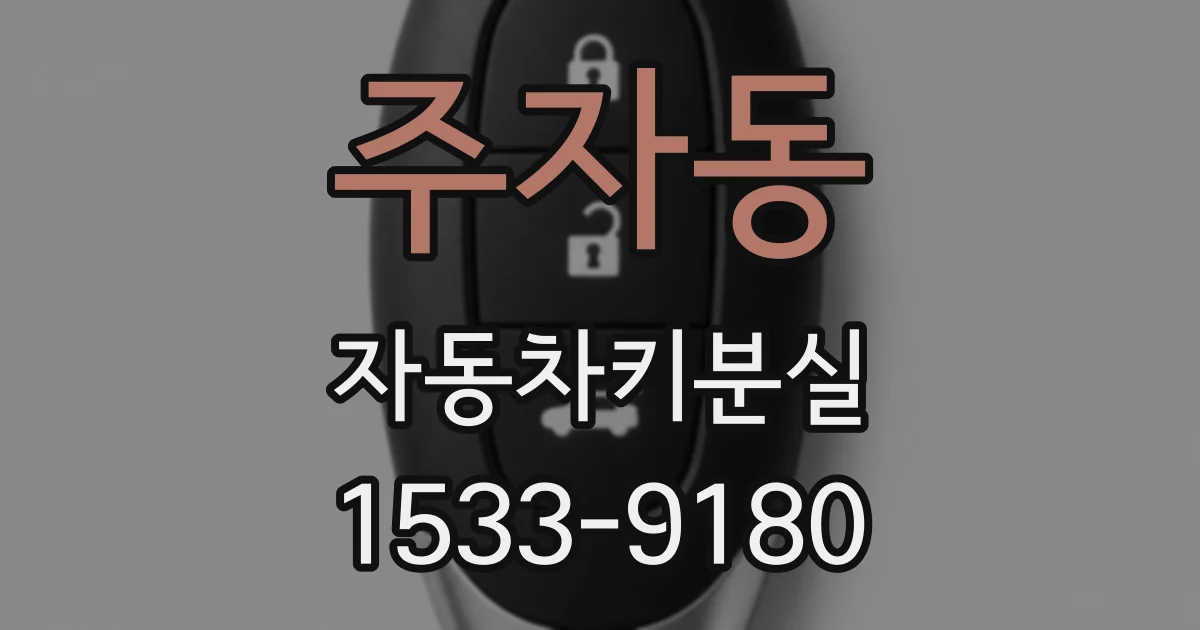 주자동 자동차키분실