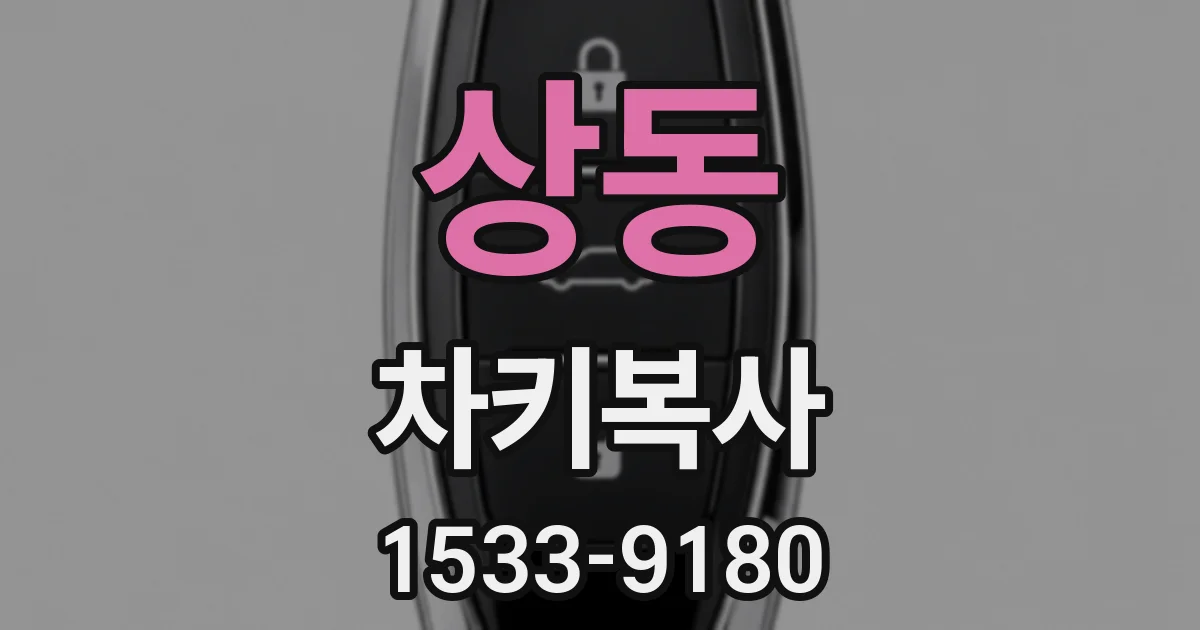 상동 차키복사