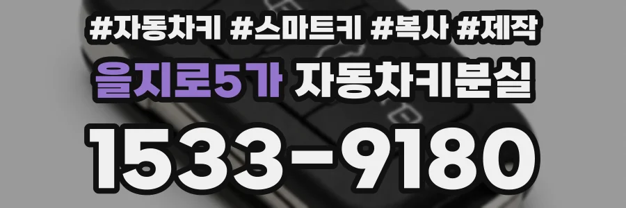 을지로5가 자동차키분실