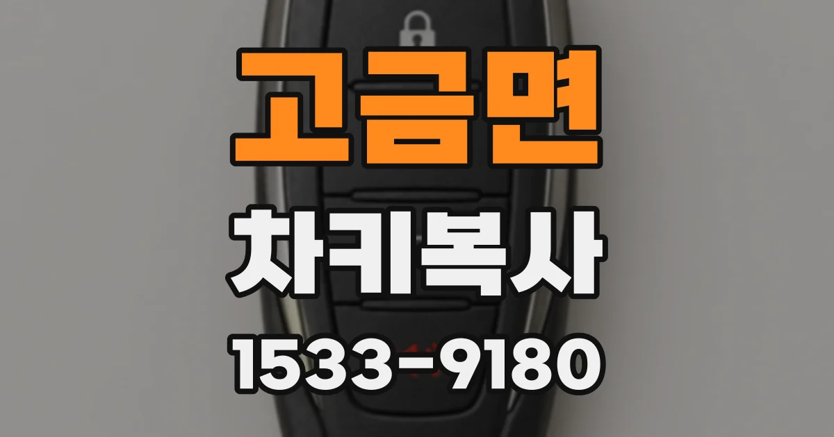 고금면 차키복사