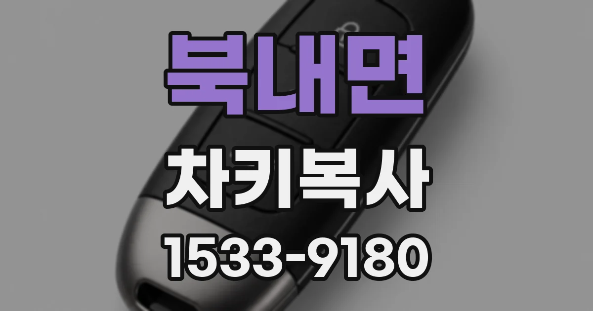 북내면 차키복사