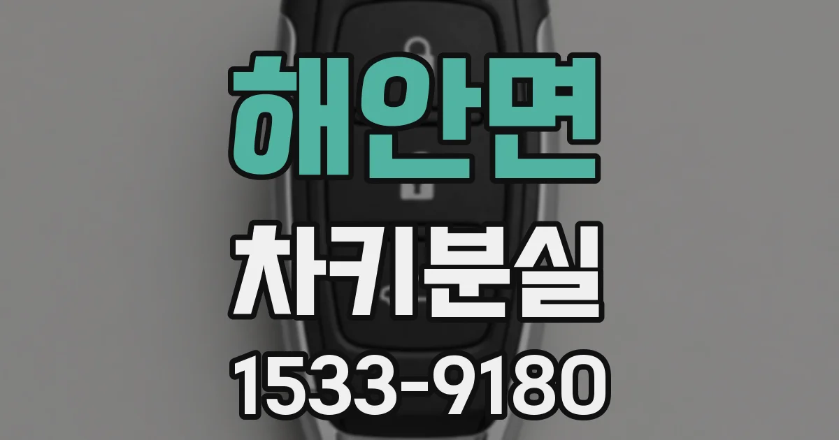 해안면 차키분실