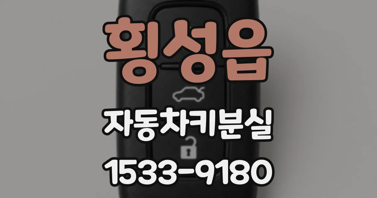 횡성읍 자동차키분실