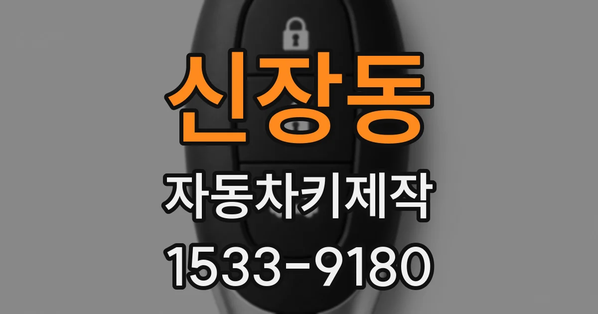 신장동 자동차키제작