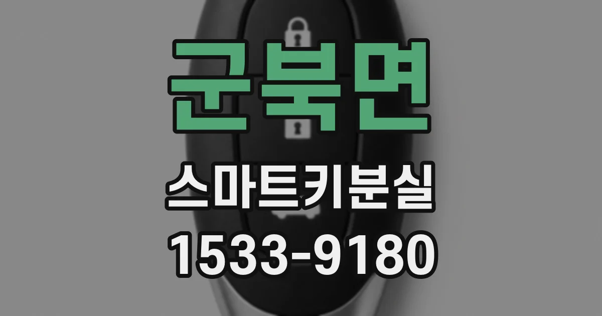 군북면 스마트키분실