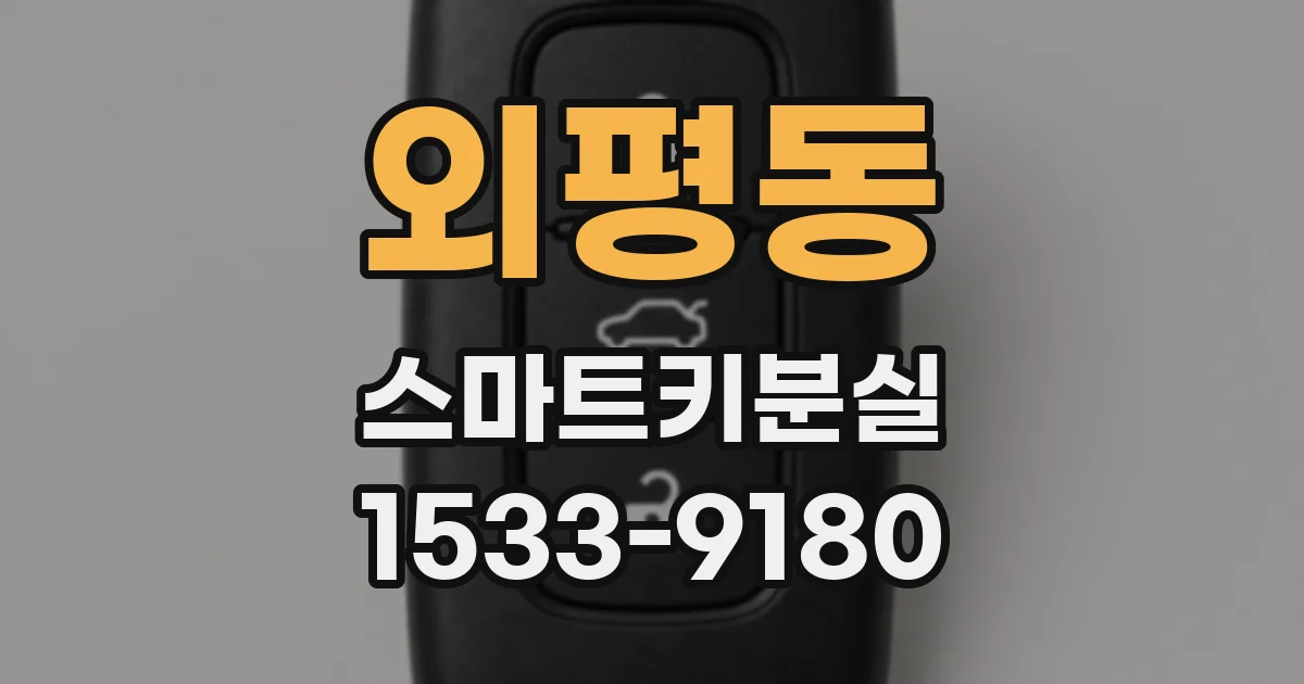 외평동 스마트키분실