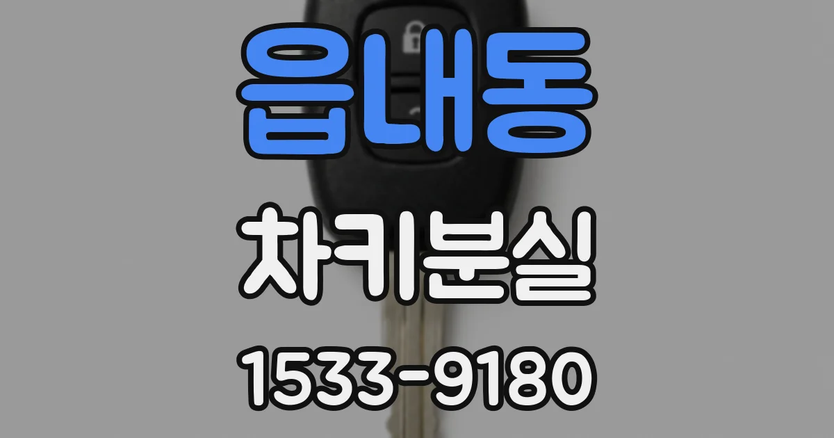 읍내동 차키분실