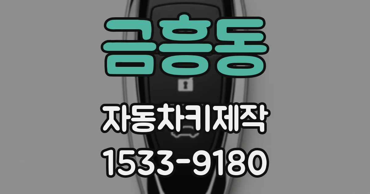 금흥동 자동차키제작