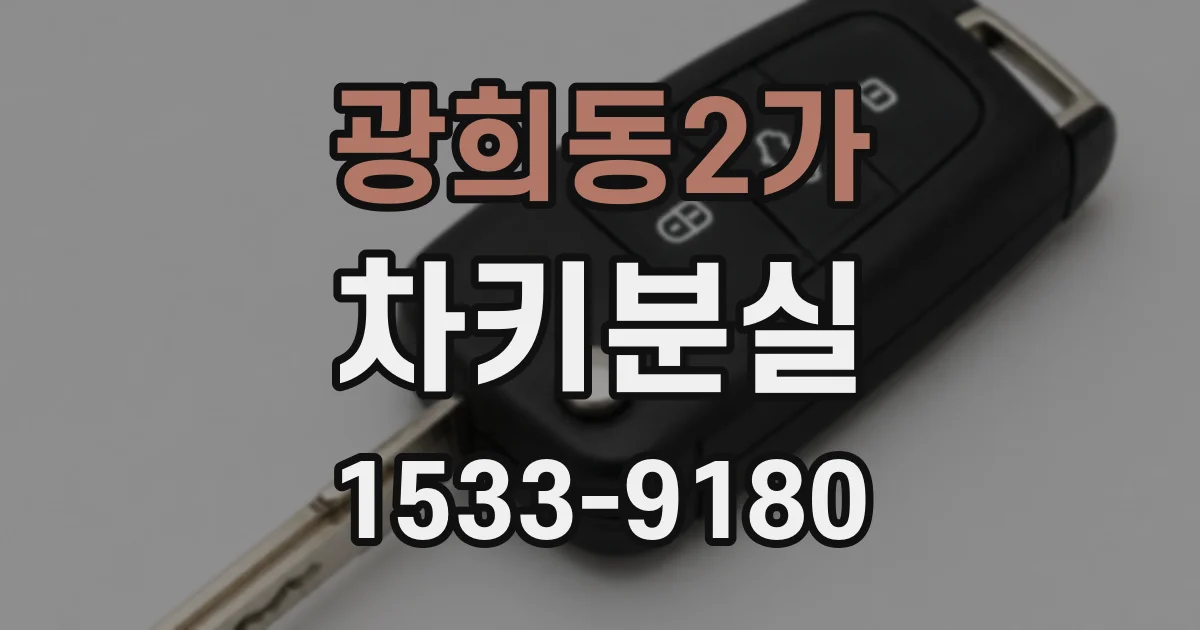 광희동2가 차키분실